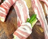 みそ照り♪たけのことピーマンの豚肉巻き作り方2写真