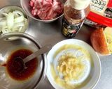 りんごでやわらか〜テジプルコギ作り方1写真