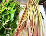 たんぽぽの茎の炊き込みごはん作り方1写真