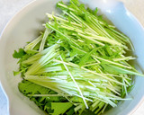 白だしで簡単★水菜と油揚げの煮浸し作り方1写真