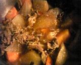 圧力鍋で大根・人参・牛肉の煮物作り方3写真