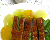 ウナギのかば焼きに、ごまの実オイルを～作り方3写真