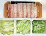 豚バラ肉とセロリと長ネギの中華炒め作り方1写真