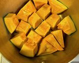 お母さんの味！かぼちゃの煮物作り方3写真
