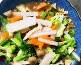 お一人様☆野菜たっぷり梅ウスター炒飯作り方11写真