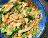 お一人様☆野菜たっぷり梅ウスター炒飯作り方13写真