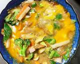 お一人様☆野菜たっぷり梅ウスター炒飯作り方15写真