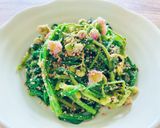 ハルジオンの胡麻和え　春菊の味作り方4写真