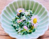 ハルジオンの白和え 春菊の味♪作り方4写真