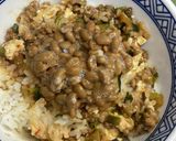 納豆入り麻婆豆腐丼 185作り方2写真