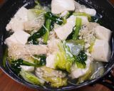 白菜と小松菜のとろとろ豆腐♡ポン酢がけ作り方6写真