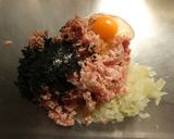 ワカメの和風ハンバーグ作り方4写真