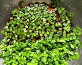 鶏ささみと蓮根のニラ甘酢和え。作り方4写真