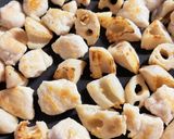 鶏ささみと蓮根のニラ甘酢和え。作り方5写真