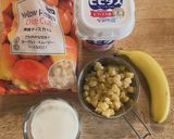 黄桃とバナナのスムージー作り方1写真
