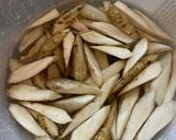 鶏もも肉とごぼうの煮物作り方1写真