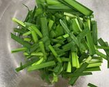 ごま好きのためのニラ和え作り方1写真