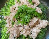 ゴマだれで食べる豆苗と豚こま蒸し作り方4写真