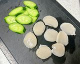 ホタテときゅうりのわさびカルパッチョ作り方1写真