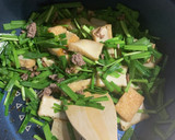 厚揚げとひき肉でニラ玉☆ふんわり卵で中華作り方3写真