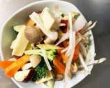 お一人様☆冷凍麺に根菜簡単ウスターナムル作り方8写真