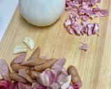 丸ごと新玉ねぎのチキンライス作り方1写真