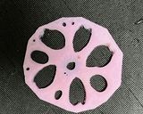 れんこんをピンクに漬けて　満開桜作り方10写真