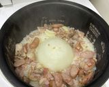 丸ごと新玉ねぎのチキンライス作り方4写真