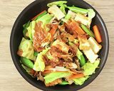 厚揚げと春野菜の味噌おかか炒め作り方7写真