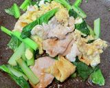 鶏胸肉と小松菜の中華炒め作り方5写真