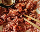 レンジdeピリ辛キムチ肉豆腐作り方1写真