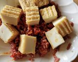レンジdeピリ辛キムチ肉豆腐作り方2写真
