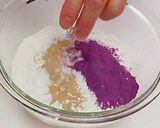 クリームチーズと大納言の紫芋ベーグル作り方1写真