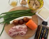 焼肉の生だれで作る たけのこ具沢山味噌汁作り方2写真