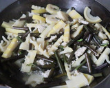 美味★簡単★鶏ミンチ淡竹（筍）蕨の炒め煮作り方5写真