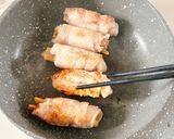 肉巻きメンマの照り焼き作り方5写真