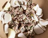 餃子リメイクスタミナ丼作り方1写真
