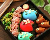 こどもの日に♪こいのぼり弁当♪キャラ弁作り方18写真