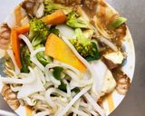 レンジ簡単きな粉ウスターナムル味甘酢酢豚作り方14写真