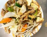 レンジ簡単きな粉ウスターナムル味甘酢酢豚作り方15写真