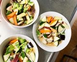 簡単きな粉魯肉飯味ツナ根菜茄子野菜炒め作り方12写真
