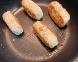 【主菜】たけのこの焼きメンチカツ作り方10写真