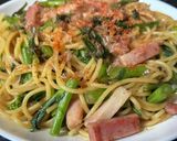 スパゲティ・菜の花のからし和え作り方7写真