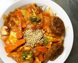 お一人様☆野菜たっぷり簡単デミオムライス作り方30写真
