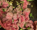 ヤムヤムのタレを使った牛肉炒め作り方2写真