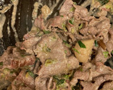 ヤムヤムのタレを使った牛肉炒め作り方6写真