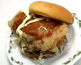 チキンタツタ風★鶏竜田揚げバーガー★動画作り方34写真