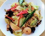 上海炒麺/上海焼きそば(あり合わせ野菜)作り方13写真