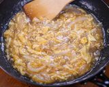 とろとろ卵と玉葱のあんかけ唐揚げ作り方5写真