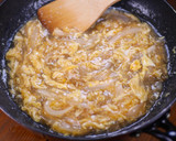 とろとろ卵と玉葱のあんかけ唐揚げ作り方5写真